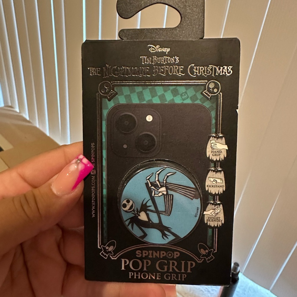 Disney The Nightmare Before Christmas Phone Grip - Black and Blue